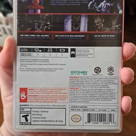 Nintendo Switch Five Nights at Freddy's Game Core Collection - Picture 3 of 5